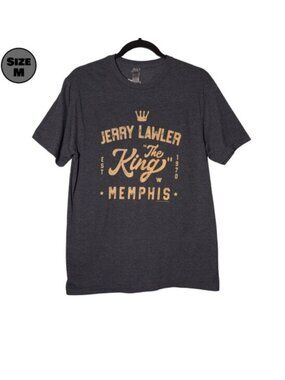 Jerry Lawler "The King" Memphis USED Shirt (M, Gray, Wrestling, WWE, WWF, 2023)